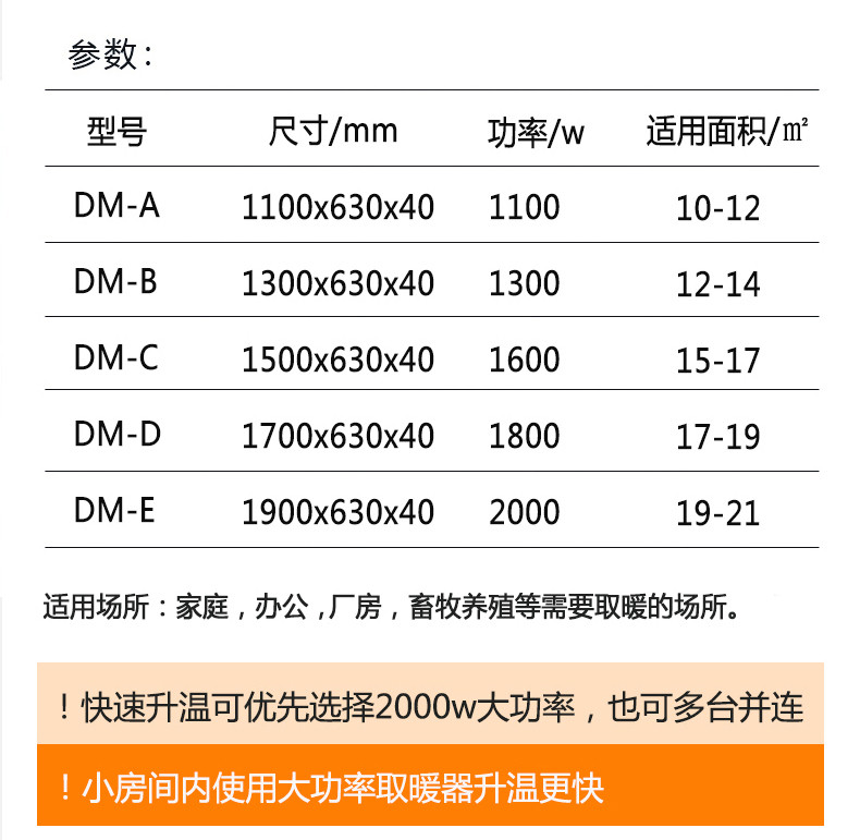 碳纤维电暖器尺寸